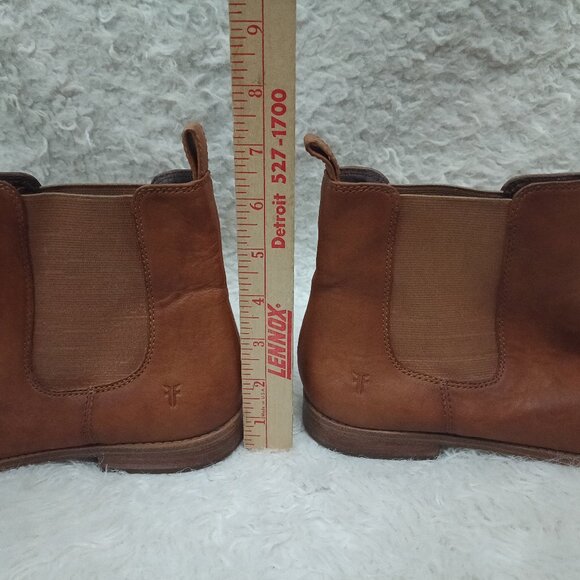 Frye Women's Brown Leather Frye Anna Chelsea Boots US 8.5 - Picture 4 of 11